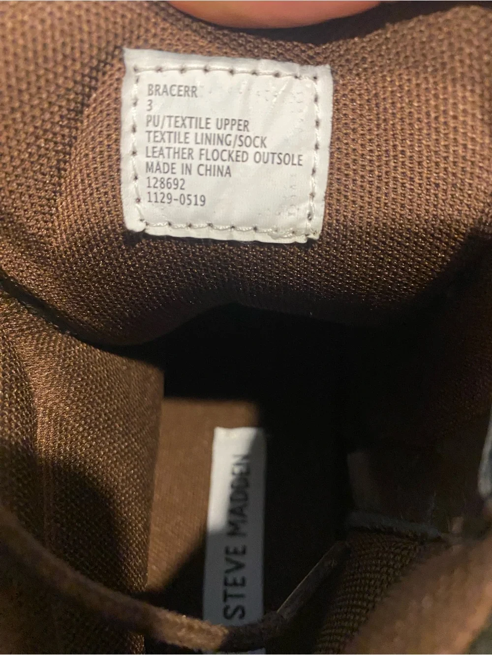 Steve Madden boys dress casual bracerr boots brown zip lace size 3
